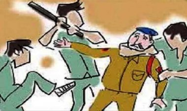 आरोपी पकड़ने गई पुलिस पर हमला