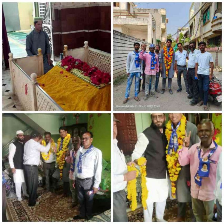 बसपा प्रत्याशी एडवोकेट जहीरुद्दीन ने किया अपना जनसंपर्क : Election MP 2023
